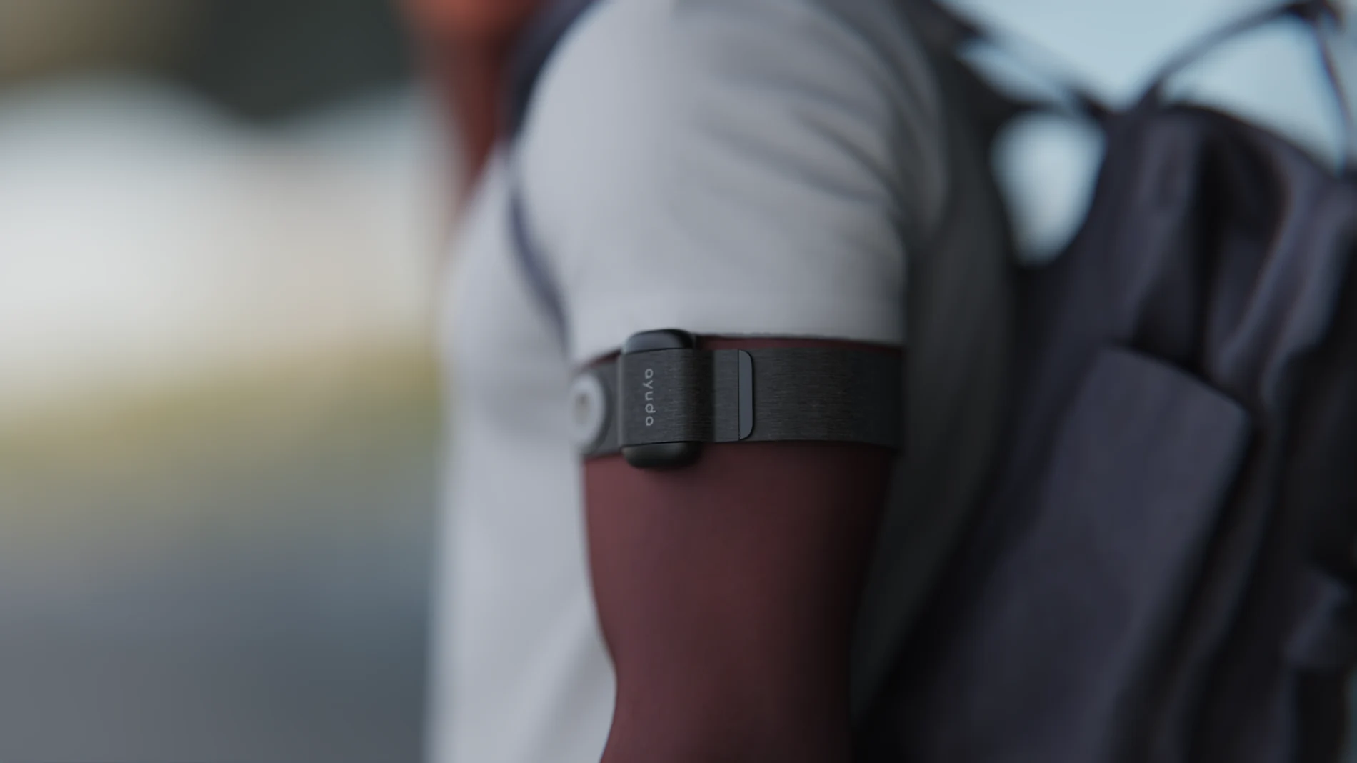 Person wearing the darker ARMband design